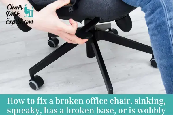 How to fix a broken office chair, sinking, squeaky