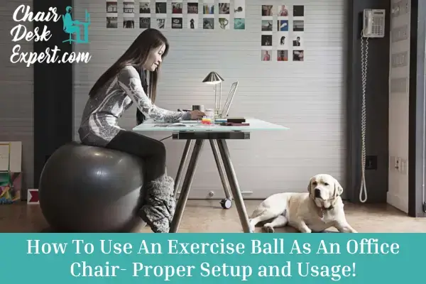 How To Use An Exercise Ball As An Office Chair- Proper Setup and Usage