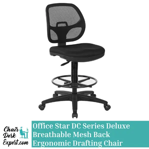 Office Star DC Series Deluxe Breathable Mesh Back Ergonomic Drafting Chair