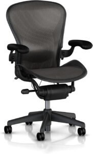 Herman Miller Aeron Executive Office Chair-Stainless Steel, Size B-Fully Adjustable