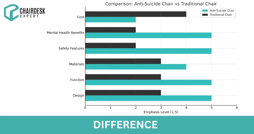 Difference Between a Traditional Chair & Antisuicide Chair