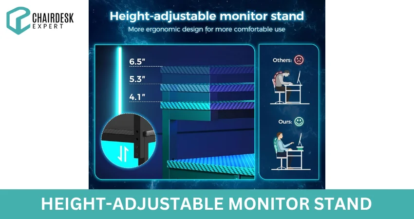 Height-Adjustable Monitor Stand
